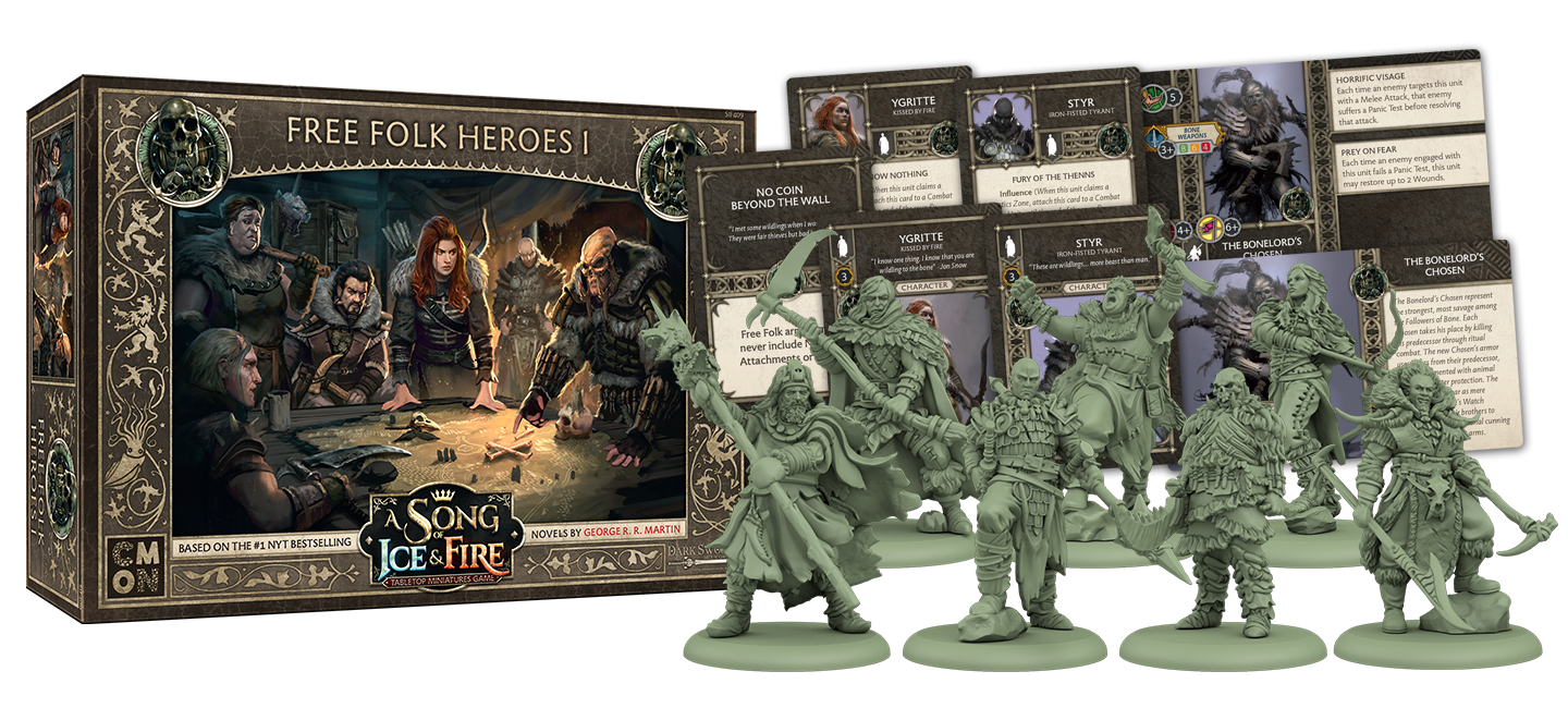 A Song of Ice and Fire : Tabletop Miniatures Game - Free Folk Heroes #1